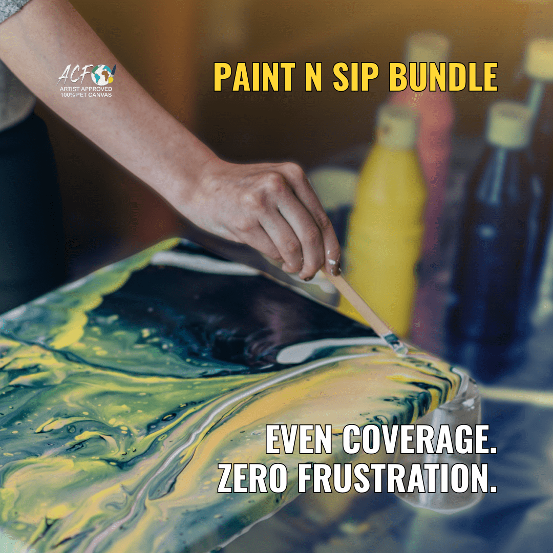 Paint and Sip Canvas β Bulk 10x Pack (20mm PET) - Art Canvas Factory