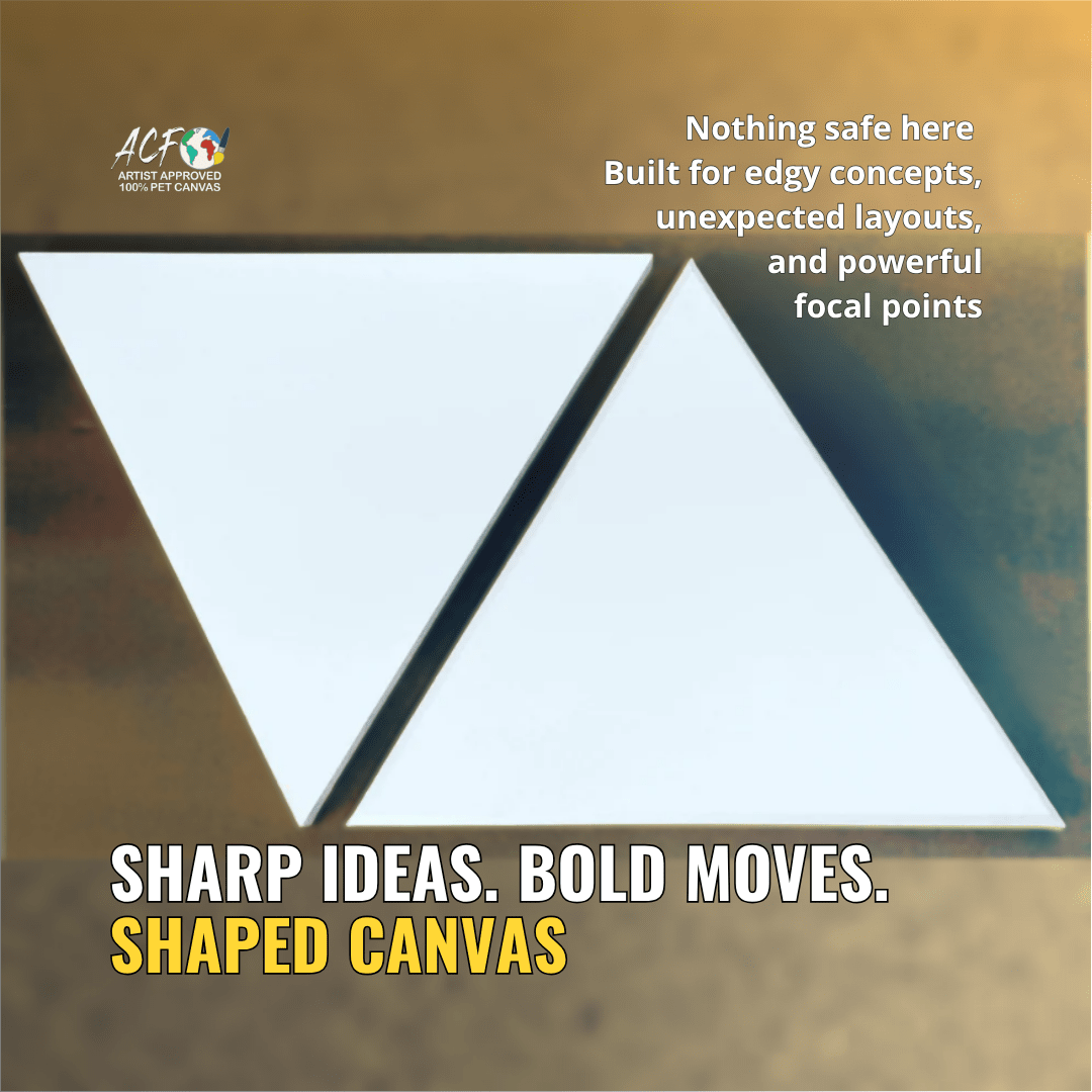 Shaped Canvas – Bold Pre - Stretched PET Surfaces (19mm Deep) - Art Canvas Factory