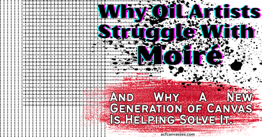 Moiré in Oil Painting Photos — And the Fix
