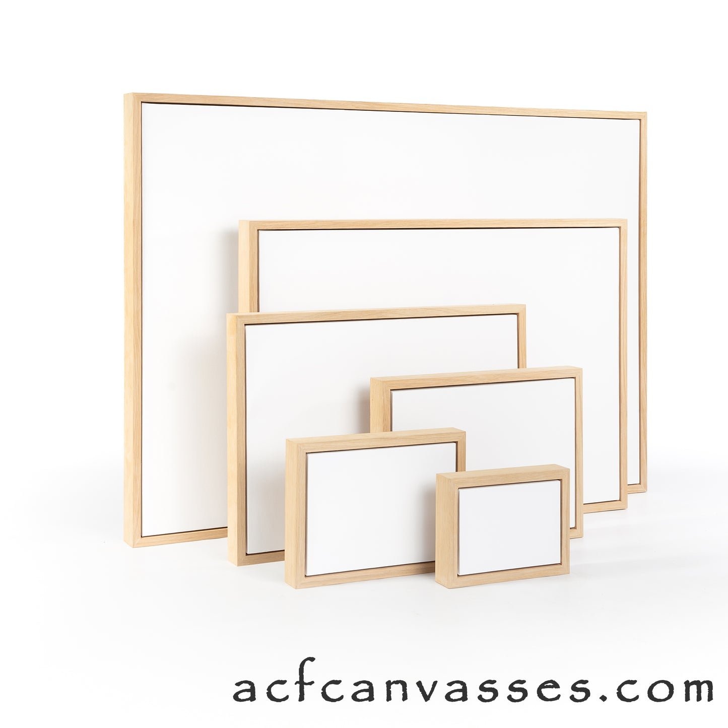 Oak Floating Frame Box Board Canvas Set