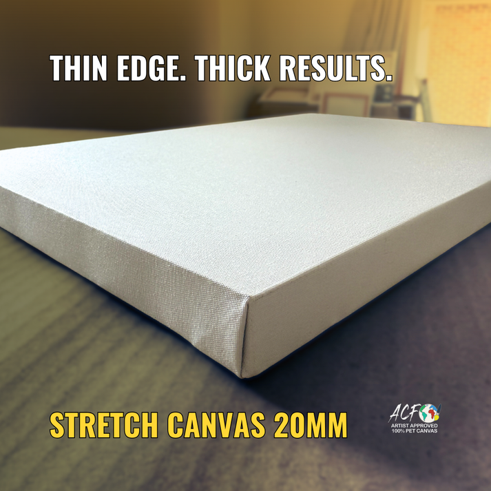 Stretch Canvas Pack of 4 20mm - 260gsm PET | ACF Canvasses
