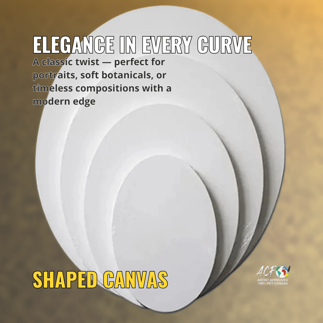 Shaped Canvas – Bold Pre - Stretched PET Surfaces (19mm Deep) - Art Canvas Factory